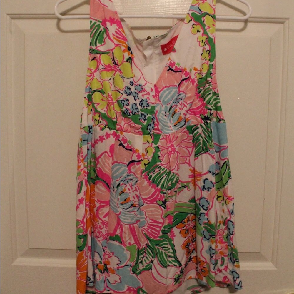 Lilly Pulitzer for Target sleeveless V Neck Top